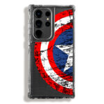 Case 360 Transparente Para Samsung Marvel Capitan America
