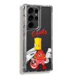 Case 360 Transparente Para Samsung Los Simpsons El barto - Imagen 2
