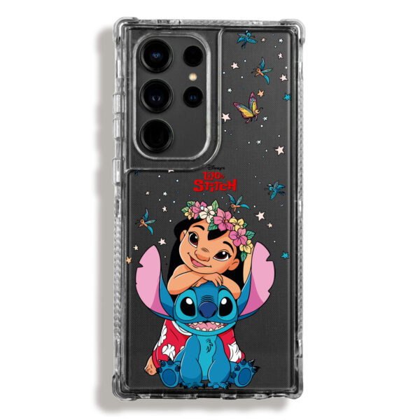 Case 360 Transparente Para Samsung Lilo y Stitch