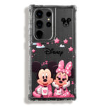 Case 360 Transparente Para Samsung Mickey y Minnie