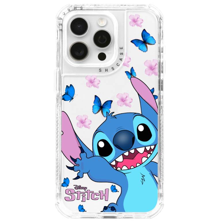 Case 360 Transparente Para IPhone Stitch Hello